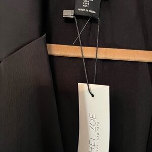 Black dressy Rachel and Zoe jacket with pockets.